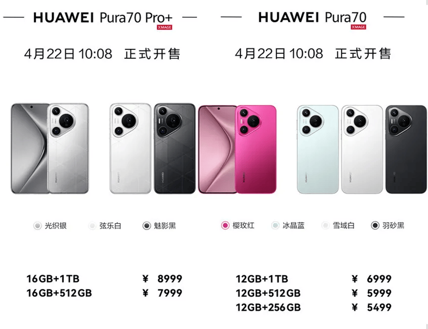 Huawei Pura 70 Series Availability