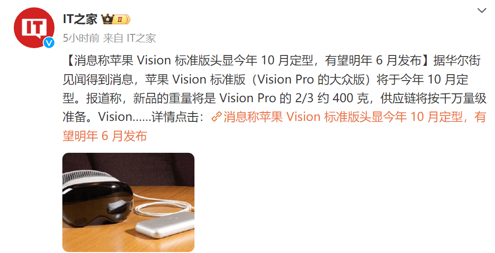 Apple Vision Standard